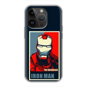 Чехол Супергерой Железный человек на iPhone 14 Pro Max (Art Iron man)
