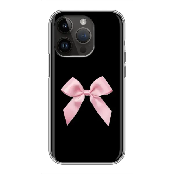 Чехол с рисунком «Бант на черном» для iPhone 14 Pro Max Чехол с рисунком «Бант на черном» для iPhone 14 Pro Max