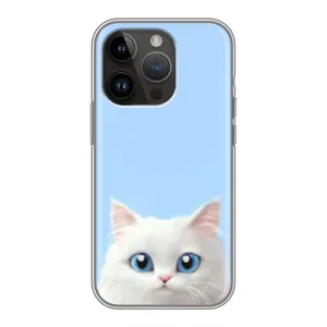 Чехол на тематику: Коты для iPhone 14 Pro Max (Белый кот)