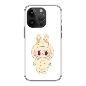 Чохол з принтом Лабубу для iPhone 14 Pro Max (Бежевий Лабубу)