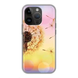 Силиконовый Чехол с одуванчиками на iPhone 14 Pro Max (Цветок-одуванчик)