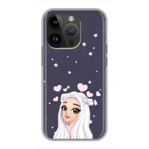Чохол Стильні дівчата на iPhone 14 Pro Max (Дівчина та серця)