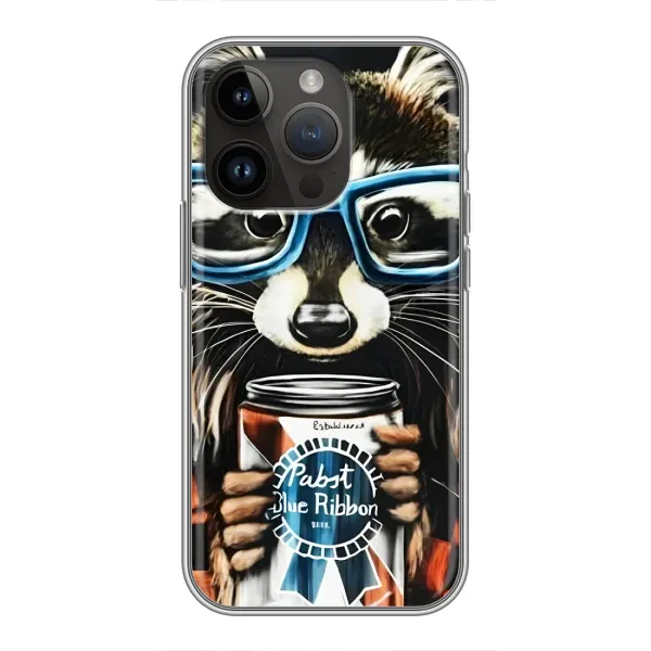 Чехол с рисунком «Енот в очках» для iPhone 14 Pro Max Чехол с рисунком «Енот в очках» для iPhone 14 Pro Max