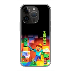 Чехлы для iPhone 14 Pro Max (Персонажи Майн Крафт) (Герой Майнкрафт)
