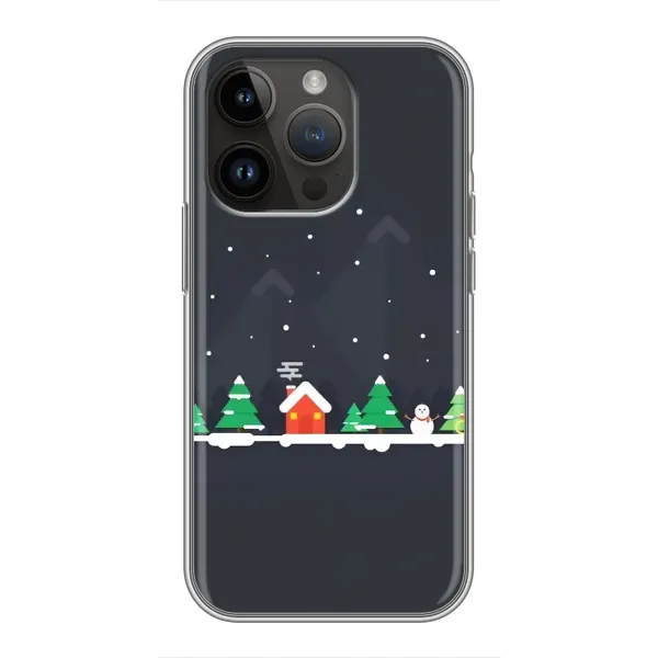 Чехол с рисунком «Город зимний» для iPhone 14 Pro Max Чехол с рисунком «Город зимний» для iPhone 14 Pro Max