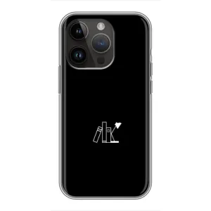 Чохол з картинками на чорному фоні для iPhone 14 Pro Max (Книжки)