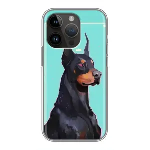 Чехол ДОБЕРМАН для iPhone 14 Pro Max (Король доберман)