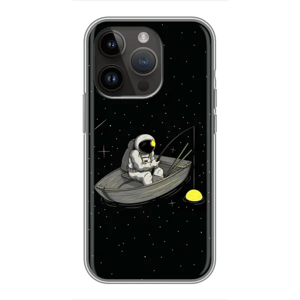 Чехол с рисунком «Космонавт на рыбалке» для iPhone 14 Pro Max Чехол с рисунком «Космонавт на рыбалке» для iPhone 14 Pro Max