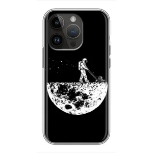 Силиконовый Чехол с принтом "Космонавты" на iPhone 14 Pro Max (Космонавт)