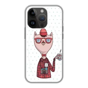 Чехол на тематику: Коты для iPhone 14 Pro Max (Кот аристократ)