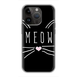 Бампер с изображением Котиков для Айфон 14 Про Макс (КОТИК MEOW)
