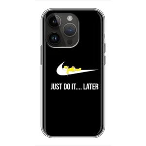 Силиконовый Чехол на iPhone 14 Pro Max с картинкой Nike (Later)