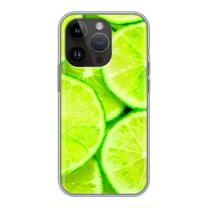 Чехол с изображением вкусной еды для iPhone 14 Pro Max (Лайм)