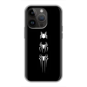 Чехол Супергерой Человека Паука на iPhone 14 Pro Max (Лого паука)