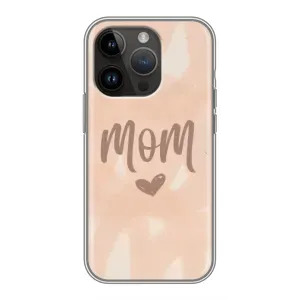 Чехлы на день мамы для Айфон 14 Про Макс (Love mom)