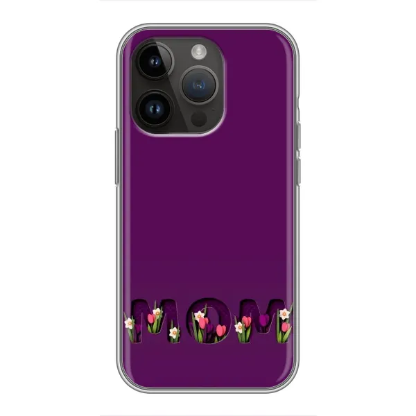 Чехол с рисунком «Мама с цветами» для iPhone 14 Pro Max