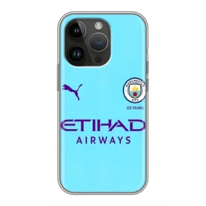 Силиконовые Чехлы принт Футбол на iPhone 14 Pro Max (Man City)