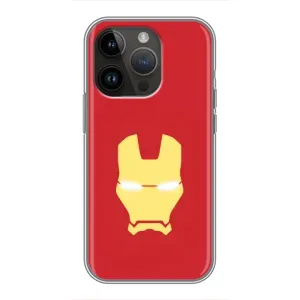 Чехол Супергерой Железный человек на iPhone 14 Pro Max (Man)