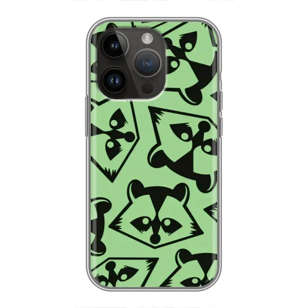 Чехол с рисунком «Мордочки Енота» для iPhone 14 Pro Max Чехол с рисунком «Мордочки Енота» для iPhone 14 Pro Max