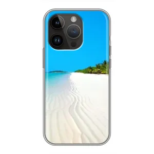 Летний Чехол на iPhone 14 Pro Max (Море песок)