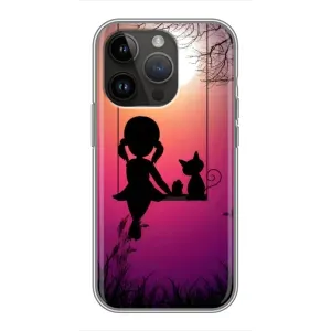 Чехол с рисунком «На качели» для iPhone 14 Pro Max