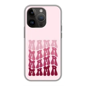 Чехлы на день мамы для Айфон 14 Про Макс (Надпись мама)
