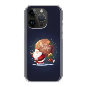 Чехол Санта Клаус для iPhone 14 Pro Max (Подарки от Санты)