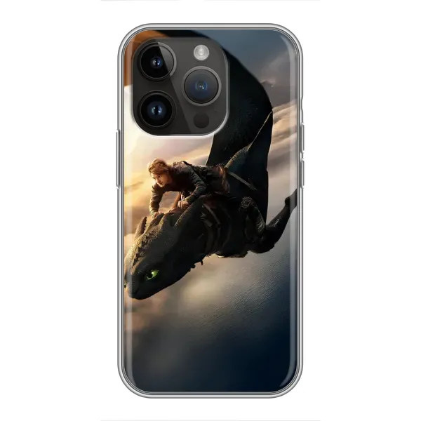 Чехол с рисунком «Полет Беззубика» для iPhone 14 Pro Max