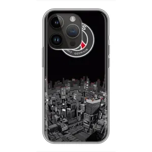 Силиконовые Чехлы принт Футбол на iPhone 14 Pro Max (PSG)