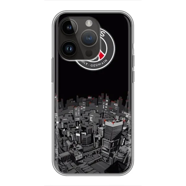 Чехол с рисунком «PSG» для iPhone 14 Pro Max
