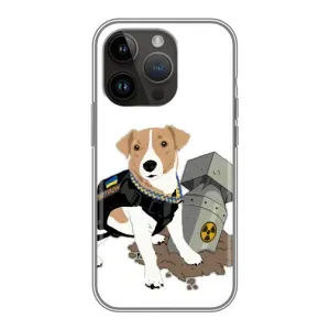 Чехол с принтом Собаки Патрон для iPhone 14 Pro Max (Пёс Патрон с ракетой)