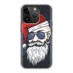 Чехол Санта Клаус для iPhone 14 Pro Max (Рождественский МЕН)