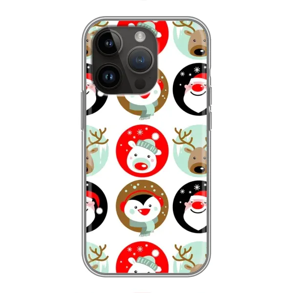 Чехол с рисунком «Рождественский принт» для iPhone 14 Pro Max Чехол с рисунком «Рождественский принт» для iPhone 14 Pro Max