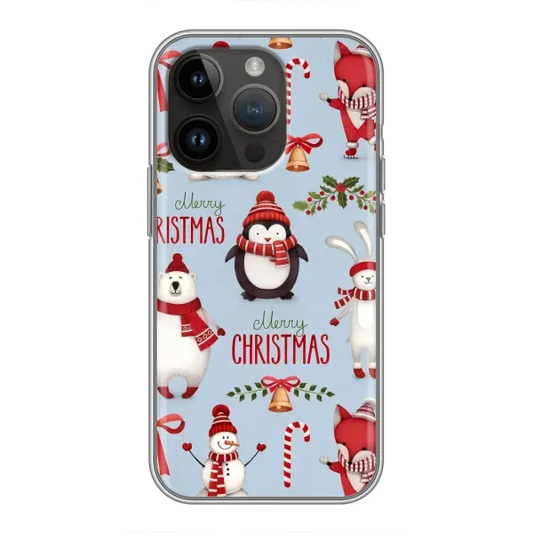Чехол с рисунком «Рождественский» для iPhone 14 Pro Max