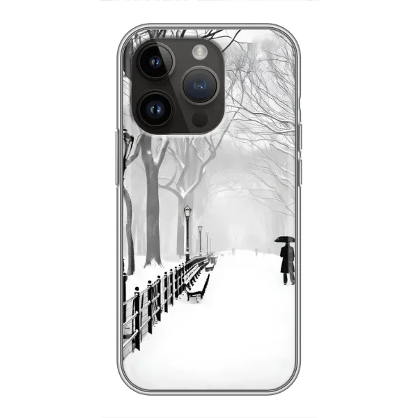 Чехол с рисунком «Снегом замело» для iPhone 14 Pro Max