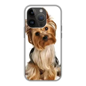 Чехол (ТПУ) Милые собачки для iPhone 14 Pro Max (Собака Терьер)