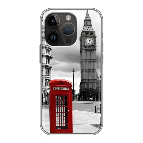 Чехол с рисунком «TELEPHONE» для iPhone 14 Pro Max