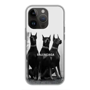 Чехол ДОБЕРМАН для iPhone 14 Pro Max (Три добермана)