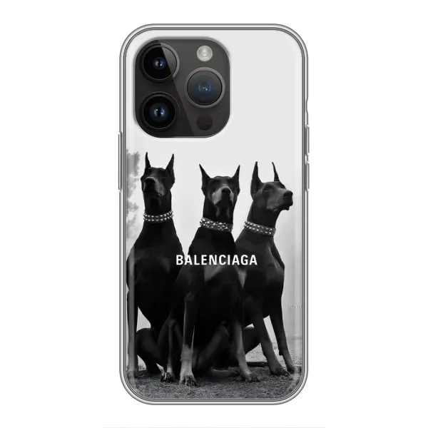 Чехол с рисунком «Три добермана» для iPhone 14 Pro Max Чехол с рисунком «Три добермана» для iPhone 14 Pro Max