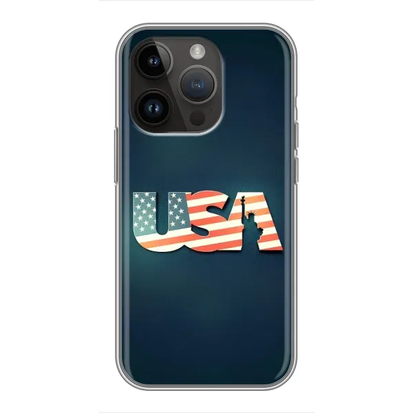 Чехол с рисунком «USA» для iPhone 14 Pro Max