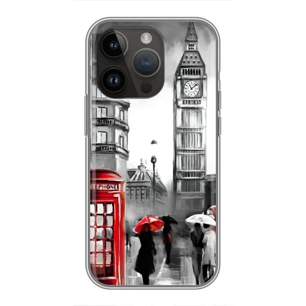 Чехол с рисунком «Вид на Биг Бен» для iPhone 14 Pro Max