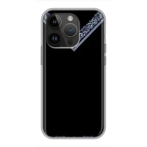 Силиконовый Чехол на iPhone 14 Pro Max (Воротник вышиванки)