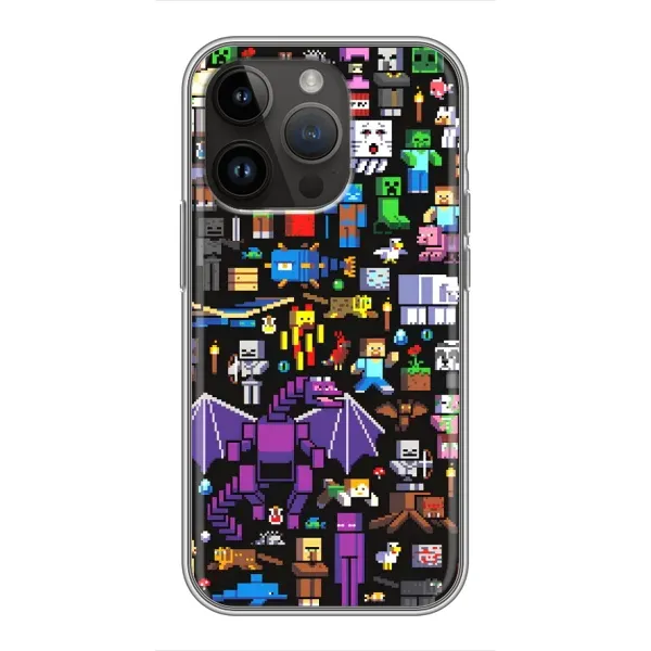 Чехол с рисунком «Все персонажи» для iPhone 14 Pro Max