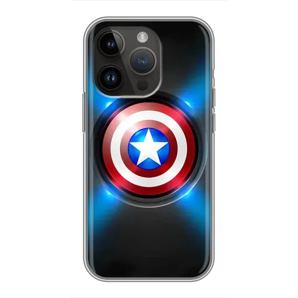 Чехол с рисунком «Яркий Щит Капитана» для iPhone 14 Pro Max Чехол с рисунком «Яркий Щит Капитана» для iPhone 14 Pro Max