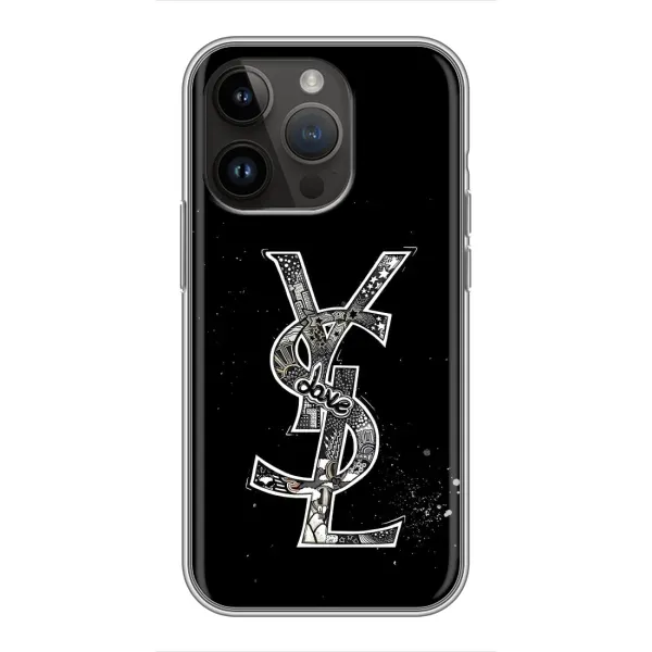 Чехол с рисунком «YSL» для iPhone 14 Pro Max