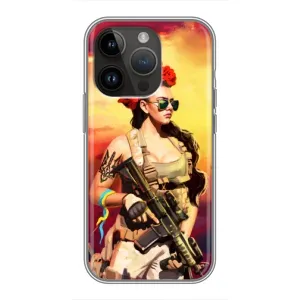 ЗСУ Чехлы (TPU) для iPhone 14 Pro Max (Женщина солдат)