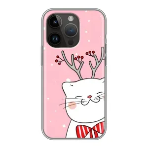 Чехол на тематику: Коты для iPhone 14 Pro Max (Зимний кот)