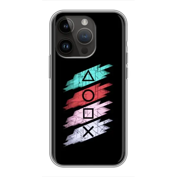 Чехол с рисунком «Значки Sony» для iPhone 14 Pro Max