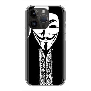 Чехол с рисунком «Анонимус» для iPhone 14 Pro