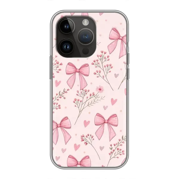 Чохол з малюнком «Банти з квітами» для iPhone 14 Pro Чохол з малюнком «Банти з квітами» для iPhone 14 Pro